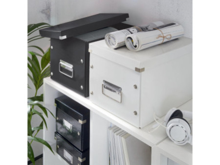 LEITZ Boîte de rangement Click & Store WOW Cube L, noir