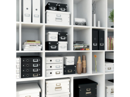 LEITZ Boîte de rangement Click & Store WOW Cube L, noir