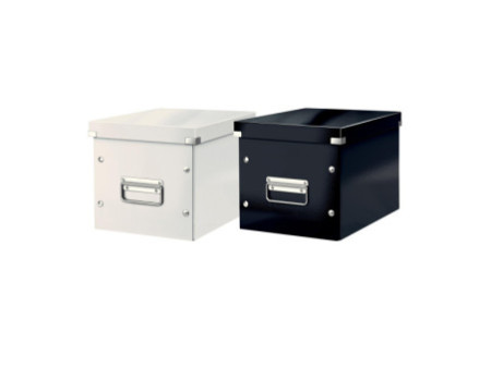 LEITZ Boîte de rangement Click & Store WOW Cube M, blanc