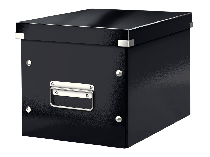 LEITZ Boîte de rangement Click & Store WOW Cube M, noir