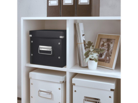 LEITZ Boîte de rangement Click & Store WOW Cube M, noir