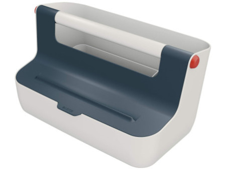 LEITZ Boîte de rangement portable Cosy, gris clair/gris