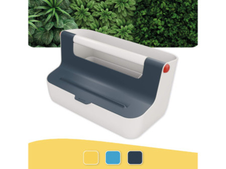 LEITZ Boîte de rangement portable Cosy, gris clair/gris