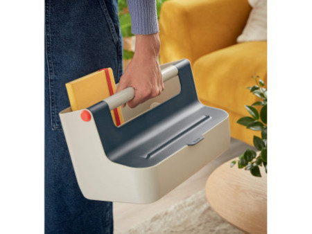 LEITZ Boîte de rangement portable Cosy, gris clair/gris