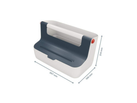 LEITZ Boîte de rangement portable Cosy, gris clair/gris