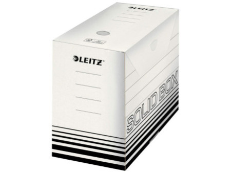 LEITZ Boîte à archives Solid, (L)150 mm, blanc/noir,
