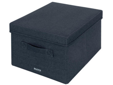LEITZ Boîte de rangement en tissu, taille M, set de 2, gris