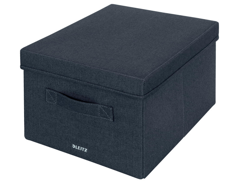 LEITZ Boîte de rangement en tissu, taille M, set de 2, gris
