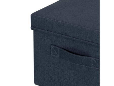 LEITZ Boîte de rangement en tissu, taille M, set de 2, gris