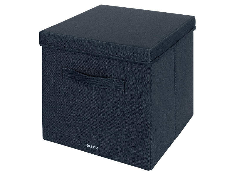 LEITZ Boîte de rangement en tissu, taille L, set de 2, gris