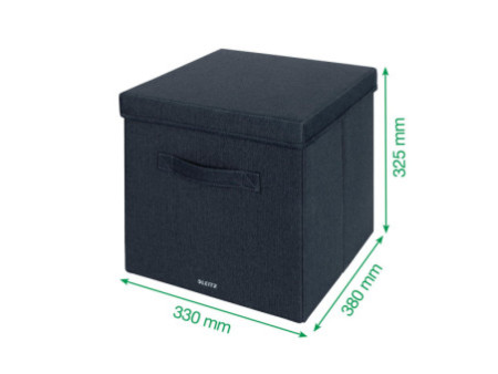 LEITZ Boîte de rangement en tissu, taille L, set de 2, gris