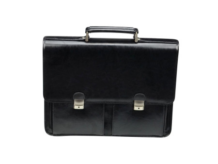 Alassio Porte-documents 'VENETO', cuir, noir