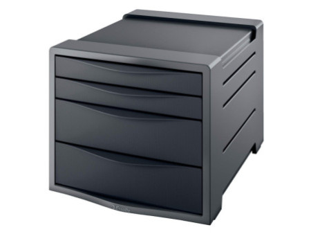 Esselte Module de classement Europost, 4 tiroirs, gris /noir