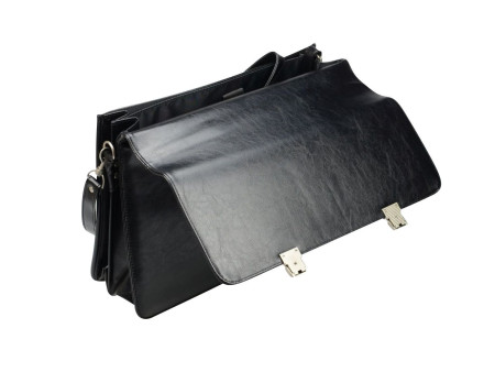 Alassio Porte-documents 'VENETO', cuir, noir