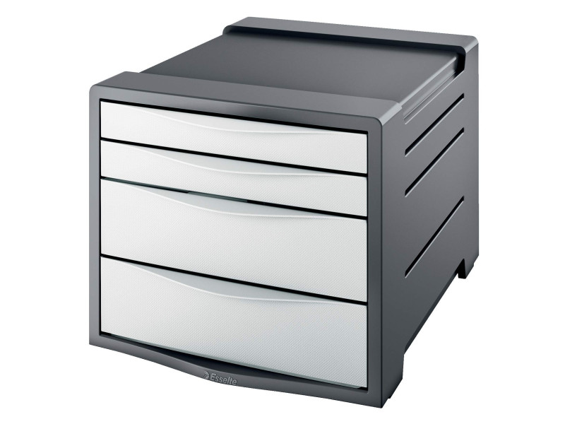 Esselte Module de classement Europost, 4 tiroirs, gris/blanc
