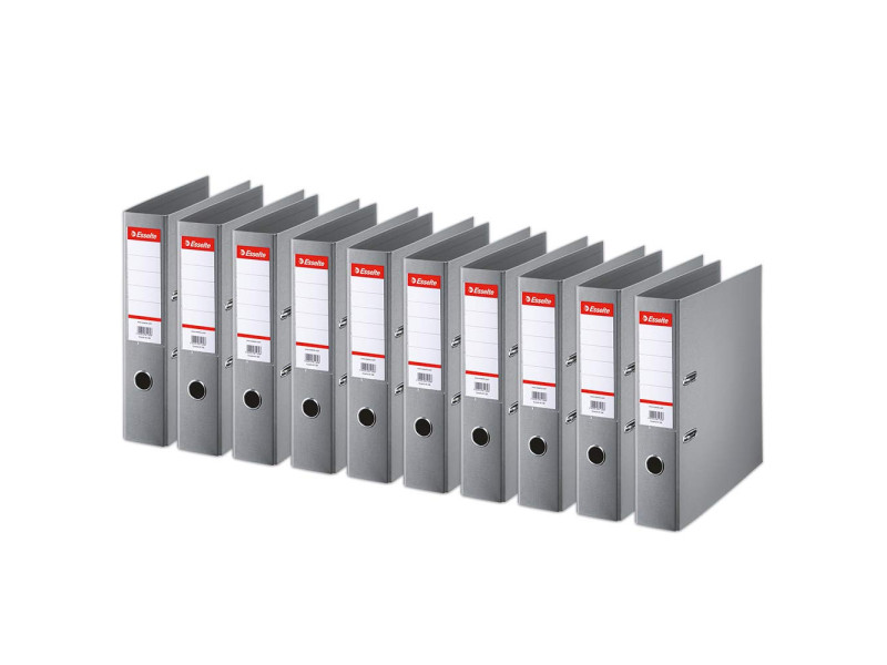 Esselte Classeur en plastique Standard, A4, 75 mm, gris