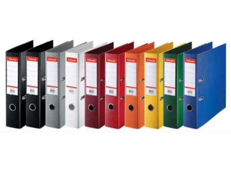 Esselte Classeur en plastique standard, A4, 75 mm, assortis