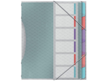 Esselte Trieur Colour'Breeze, A4, PP, 6 compartiments