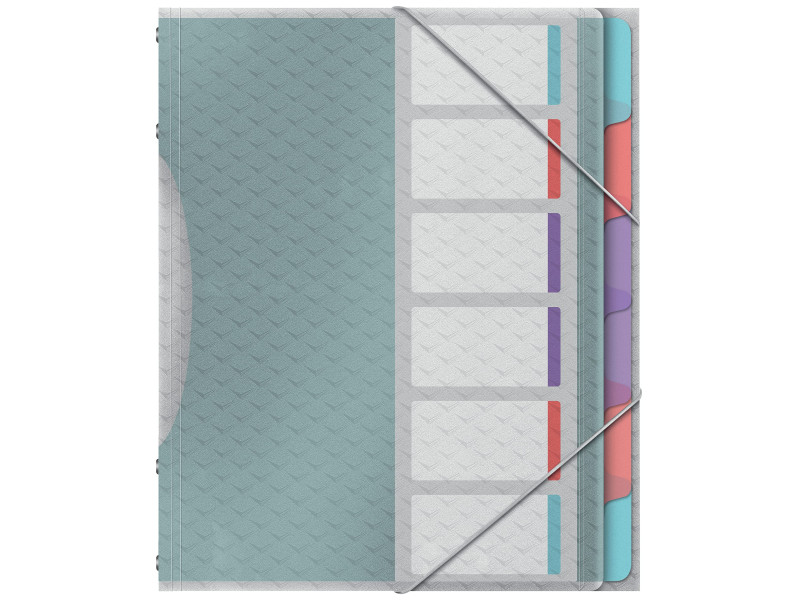 Esselte Trieur Colour'Breeze, A4, PP, 6 compartiments