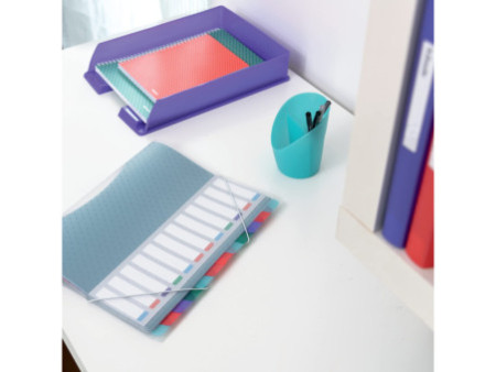 Esselte Trieur Colour'Breeze, A4, PP, 6 compartiments