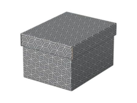 Esselte Boîte de rangement et cadeau Home S, set de 3, gris
