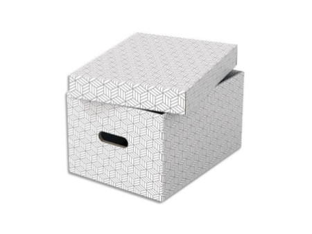 Esselte Boîte de rangement Home M, set de 3, blanc