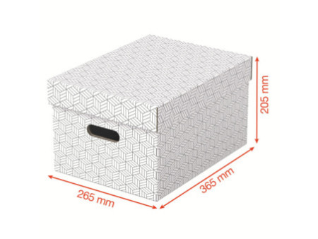 Esselte Boîte de rangement Home M, set de 3, blanc