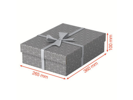 Esselte Boîte de rangement & cadeau Home M, set de 3, gris