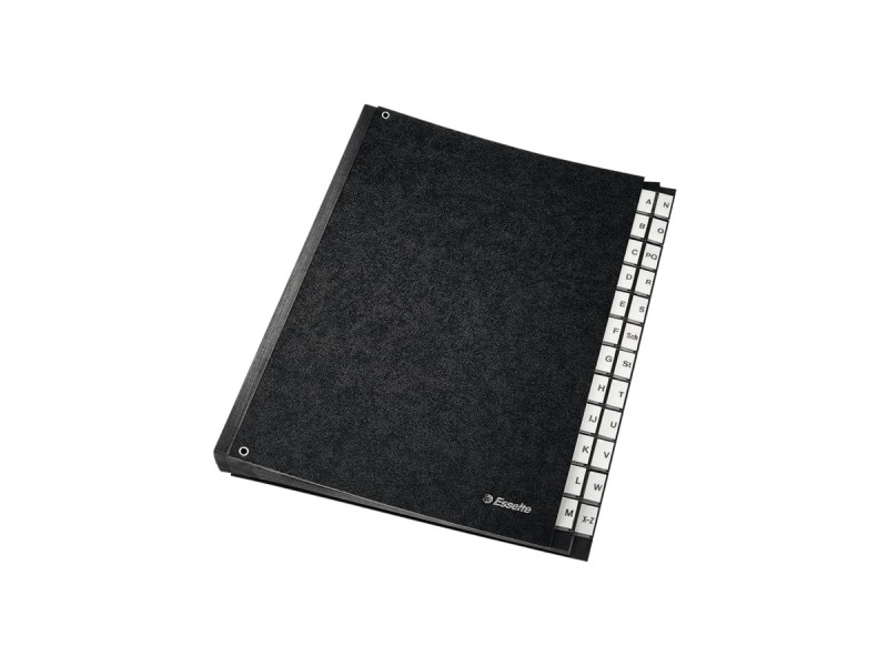 esselte Trieur carton, A4, A-Z, papier carton, noir