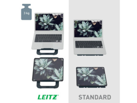 LEITZ Support pour ordinateur portable Ergo, gris foncé