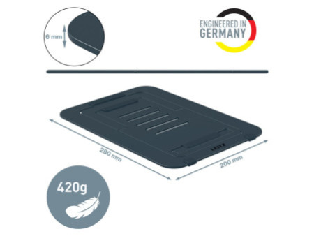 LEITZ Support pour ordinateur portable Ergo, gris foncé