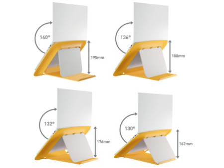 LEITZ Support pour ordinateur portable Ergo Cosy, jaune