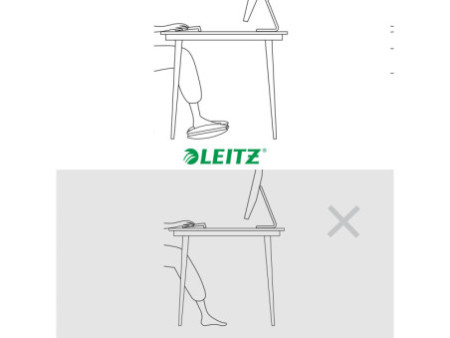 LEITZ Repose-pieds Ergo, plastique, gris clair