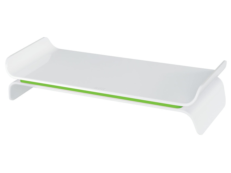 LEITZ Support pour écran Ergo WOW, en plastique, blanc/vert