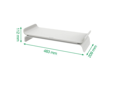 LEITZ Support pour écran Ergo, en plastique, gris clair