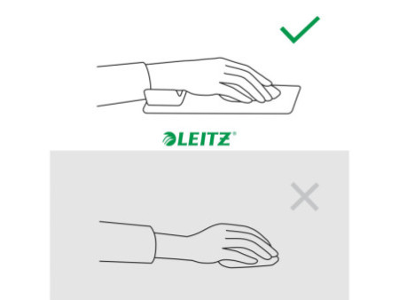 LEITZ Repose-poignet Ergo avec Mauspad, gris clair
