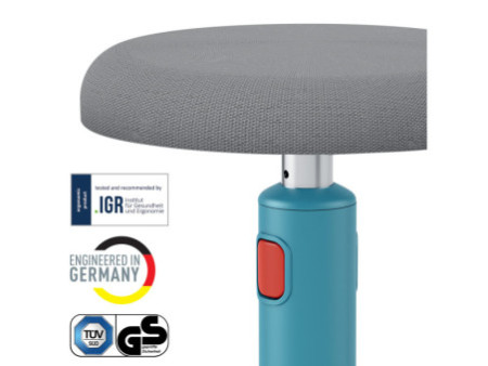 LEITZ Tabouret assis-debout Ergo Cosy Active, bleu