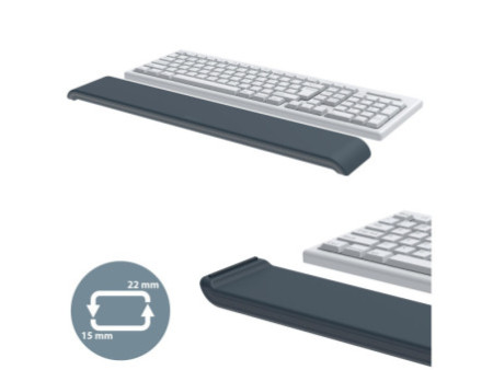 LEITZ Repose-poignets pour clavier Ergo, gris foncé