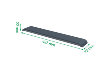 LEITZ Repose-poignets pour clavier Ergo, gris foncé