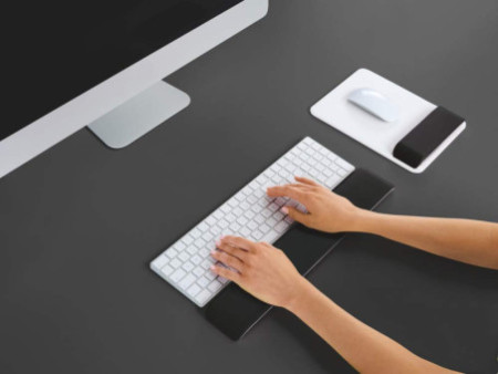 LEITZ Repose-poignet pour clavier Ergo WOW, blanc/noir