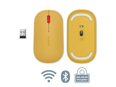 LEITZ Souris optique Bluetooth Cosy, sans fil, jaune
