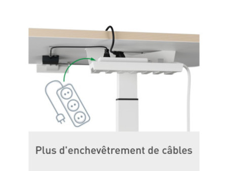 LEITZ Bureau assis-debout Ergo Compact, électrique, blanc