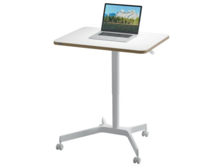 LEITZ Bureau assis-debout Ergo Compact, avec roulettes,blanc