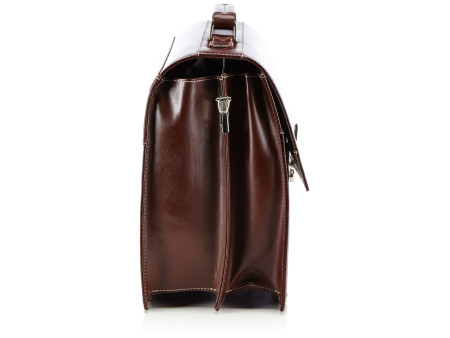 Alassio Porte-documents 'MONACO', cuir, marron foncé