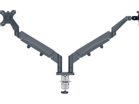 LEITZ Bras double pour écrans Ergo Dual, gris foncé