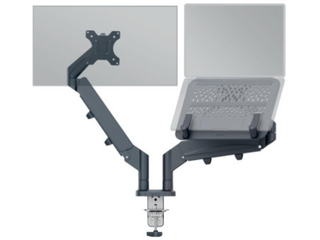 LEITZ Bras pour écran Ergo avec support ordinateur portable