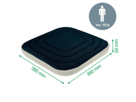 LEITZ Coussin d'assise Ergo Active Balance, gris foncé