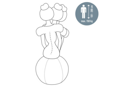 LEITZ Ballon d'assise Ergo Active, diamètre: 750 mm, gris