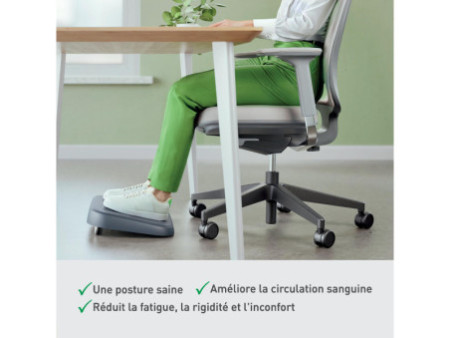 LEITZ Repose-pieds, réglable en hauteur, gris foncé