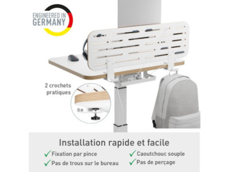 LEITZ Panneau organiseur de bureau, grand, blanc
